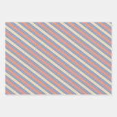 Pastellgelb, orange und blau geschenkpapier set (Vorderseite 2)