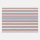 Pastellgelb, orange und blau geschenkpapier set (Vorderseite)