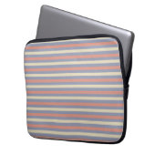 Pastellgelb, orange und blau laptopschutzhülle (Vorderseite Links)