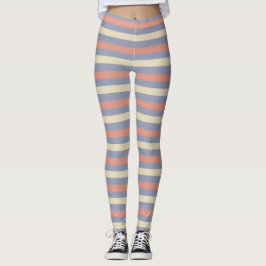 Pastellgelb, orange und blau leggings