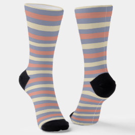 Pastellgelb, orange und blau socken