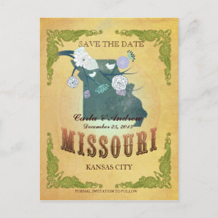 Pastellgelb-Save the Date - Karte mit reizenden