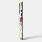 Pastellgelb und rosa Tulpen Case-Mate iPhone Hülle (Rückseite / Links)