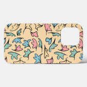 Pastellgelbe Blätter Case-Mate iPhone Hülle (Rückseite (Horizontal))