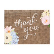 Pastellgelbe Blume dank Karte, Burlgelb