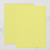 Pastellgelbe Einladung (Vorne/Hinten)