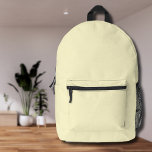 Pastellgelbe Farbe | Classic | elegant Bedruckter Rucksack<br><div class="desc">Pastellgelbe Farbe | Classic | elegant | Trendy | Stilvoll | Geschenk</div>