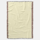 Pastellgelbe Farbe | Classic | elegant Decke (Vorderseite Vertikal)