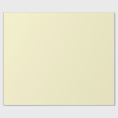 Pastellgelbe Farbe | Classic | elegant Geschenkpapier (Flach)