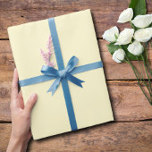 Pastellgelbe Farbe | Classic | elegant Geschenkpapier