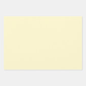 Pastellgelbe Farbe | Classic | elegant Geschenkpapier Set (Vorderseite)