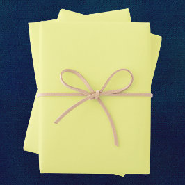 Pastellgelbe Farbe Geschenkpapier Set