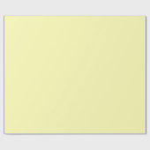 Pastellgelbe Farbe Minimalistisch Geschenkpapier (Flach)