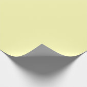 Pastellgelbe Farbe Minimalistisch Geschenkpapier (Ecke)