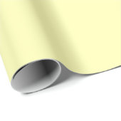 Pastellgelbe Farbe Minimalistisch Geschenkpapier (Rolleneckpunkt)