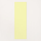 Pastellgelbe Farbe Minimalistisch Yogamatte (Vorderseite)