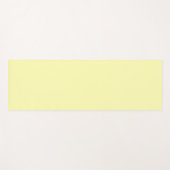 Pastellgelbe Farbe Minimalistisch Yogamatte (Vorderseite (Horizontal))