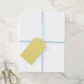 Pastellgelbe Geschenkmarke Geschenkanhänger (Mit Garn)
