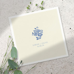 Pastellgelbe Mit Monogramm Hochzeit Serviette