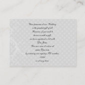 Pastellgelbe Rosen Geschenkkarton Begleitkarte (Rückseite)