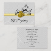 Pastellgelbe Rosen Geschenkkarton Begleitkarte (Vorne/Hinten)