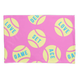 Pastellgelbe Tennisbälle  Kissenbezug