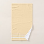 Pastellgelbes Pfirsichsommer Frucht geometrisches  Badhandtuch Set (Handtuch)