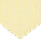 Pastellgelbes Tupfenmuster Tischdecke (Schrägansicht)