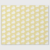Pastellgelbes weißes Ostersonniges Muster Geschenk Geschenkpapier (Flach)