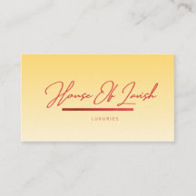 Pastellgelde Gold-Signatur House Of Lavish