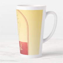 Pastellgelde Gold-Signatur-Lavish-Hohe-Latte-Tasse