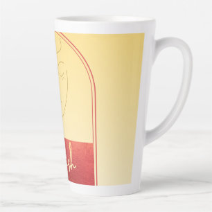 Pastellgelde Gold-Signatur-Lavish-Hohe-Latte-Tasse Milchtasse