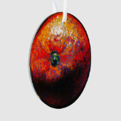 Pastellgemälde einer Orangenzitrusfrüchte Ornament (Vorderseite)