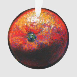 Pastellgemälde einer Orangenzitrusfrüchte Ornament