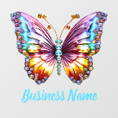 Pastellgemälde Fensteraufkleber (Blatt)