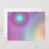 Pastellgeometrisch abstrakt. postkarte (Vorne/Hinten)