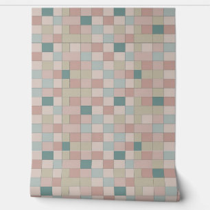 Pastellgeometrisches Muster mit weichem Oberteil Tapete