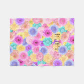 Pastellgerbera-Gänseblümchen mit ihrem Namen Fleecedecke (Vorderseite (Horizontal))