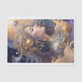 Pastellgewebe Mystical Woman Decoupage Tissue Seidenpapier (Vorderseite)