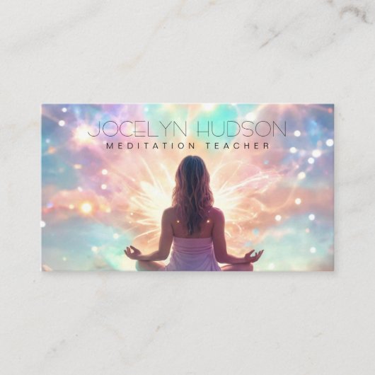 Pastellglänzende Universum-Verbindung Visitenkarte (Vorderseite)