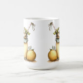 PASTELLGLAS MIT ZITRONENLIMONADE UND BLUMEN KAFFEETASSE (Mittel)