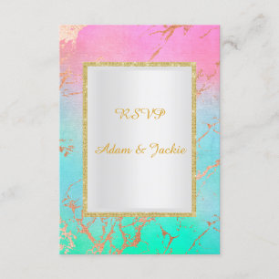 Pastellgoldmarmor ELEGANT CLASSY uAwg Einladung