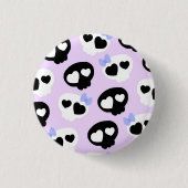 PastellGoth Schädel Button (Vorderseite)