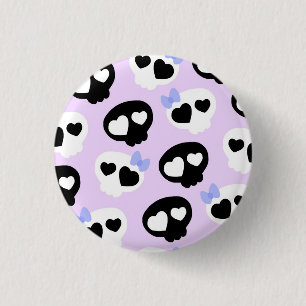 PastellGoth Schädel Button
