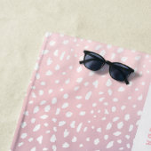 Pastellgradität und Stelle mit Streifen personalis Strandtuch (Beispiel)