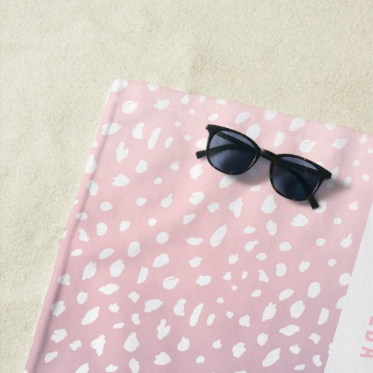 Pastellgradität und Stelle mit Streifen personalis Strandtuch (Beispiel)