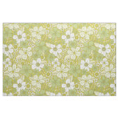 Pastellgrün-gelbe Blume Stoff (Fat Quarter (45,7 x 55,9 cm))