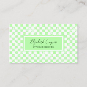 Pastellgrün Karton Visitenkarte