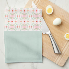 Pastellgrün mit rosa geschirrtuch