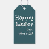 Pastellgrün-Ostermuster Geschenkanhänger (Rückseite)